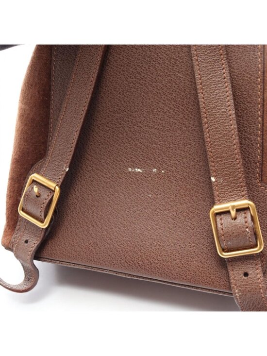 Gucci Backpack Bamboo 003 Brown Suede Leather main image 12